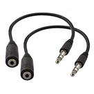 Adaptador de áudio para fone de ouvido, extensor de cabo Seadream, pacote com 2