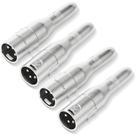 Adaptador de áudio pegcabac XLR de 3 pinos macho para conector fêmea de 6,35 mm