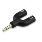Adaptador de áudio Splitter Microfone e fones de ouvido de 3,5 mm Adaptador de áudio Splitter Microfone e fones de ouvido de 3,5 mm