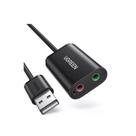 Adaptador de Áudio Ugreen USB 2.0 para P2 US205 - Preto