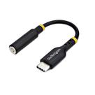 Adaptador de áudio USB-C para conector de fone de ouvido/fone de ouvido TRRS de 3,5 mm
