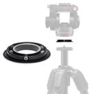 Adaptador de base plana Manfrotto 60mm para cabeça de vídeo MVH500XAH