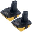 Adaptador de bateria Biswaye DCA1820, pacote com 2 unidades para DEWALT 18V-20V