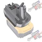 Adaptador de bateria LONG FIT V6 Substitua Dyson por Dewalt 20V e Milwaukee 18V