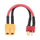 Adaptador De Bateria RC Lipo XT60 Para Conector Deans T Plug Macho/Fêmea, Cabo 14AWG 100mm, Peças Adaptador De Bateria RC Lipo XT60 Para Conector Deans T Plug Macho/Fêmea, Cabo 14AWG 100mm, Peças