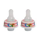 Adaptador de bico para tampa de garrafa Refresh a Baby em silicone macio, 2 peças