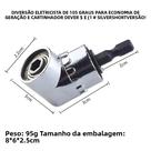 Adaptador De Broca Em Ângulo De 105 Graus Com Eixo Flexível Para Extensão De Ferramentas Elétricas