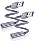 Adaptador de cabo Basesailor USB C fêmea para USB 3.0 macho, pacote com 2