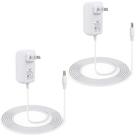 Adaptador de cabo de alimentação de 15 W, pacote com 2 unidades para Alexa Dot, 5ª geração, branco