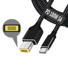 Adaptador de cabo de carregamento USB C para Slim Tip 100W para Lenovo