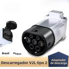 Adaptador De Cabo De Descarga Para Carro Tipo 2 GUWIEYG V2L Veículo Para Carga MG BYD V2L Plugue