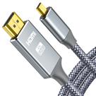 Adaptador de cabo oldboytech 4K Micro HDMI para HDMI macho 1,8 m cinza