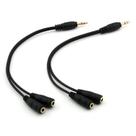 Adaptador de Cabo ONXE 3,5mm - Splitter Stereo Jack Banhado a Ouro