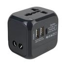 Adaptador De Carregador De Parede Universal 2 USB 1 Tipo C Tudo-em-Um Para Plugues Dos EUA, UE,