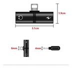 Adaptador de Carregador e Áudio Compatível Apple IPhone 7, 7 Plus, 8, 8 Plus e X 11 Pro Max