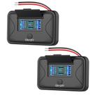 Adaptador de Carregamento Hapytrip 2 Unidades 78W 4 Portas USB 12V PD QC3.0