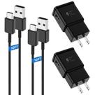 Adaptador de carregamento JULAM 3m Type C Fast Charger, pacote com 2