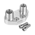 Adaptador de compressor AC com acabamento polido adequado para Sanden SD7B10 7176 novo