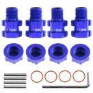Adaptador de cubos hexagonais de roda RC de 14 mm a 17 mm, amplie 10 mm para Arrma
