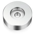 Adaptador de disco 45 Frienda para toca-discos de vinil prateado de 7 polegadas