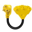 Adaptador de distribuição RV KANGIKX 30A a 20A 125V 1,6 pés Adaptador de distribuição RV KANGIKX 30A a 20A 125V 1,6 pés