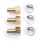 Adaptador de encaixe de barba de mangueira em latão sólido americano 1/2 farpa x 3/8 NPT