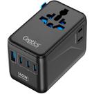 Adaptador de energia Ceptics 6 em 1 140W USB-C para viagem internacional