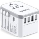 Adaptador de Energia EPICKA TA-105 Universal para Viagem USB-C Branco