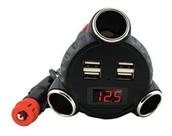 Adaptador De Energia Multi Car 180w Checa Bateria 4 Usb 3 Ci