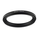 Adaptador de filtro Step Up Ring GZNLY 52 mm a 43 mm Black Metal
