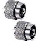 Adaptador de fogão de acampamento Hotop, 2 peças, tanque de propano de 1 kg
