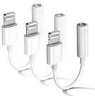 Adaptador de fone de ouvido AKAVO Lightning de 3,5 mm para iPhone 3 Pack Adaptador de fone de ouvido AKAVO Lightning de 3,5 mm para iPhone 3 Pack
