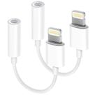 Adaptador de fone de ouvido DESOFICON Lightning para 3,5 mm, pacote com 2