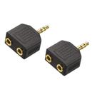 Adaptador de fone de ouvido Y Splitter VCE 3,5 mm macho para fêmea dupla