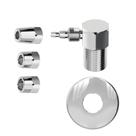 ADAPTADOR DE LATÃO CROMADO P/FILTRO- ROSCA MACHO 1/2" x ESPIGÃO1/4" e 1/8" (7 e 5 mm) - CENSI