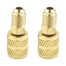 Adaptador De Latão Para Bomba De Vácuo Com Engate Rápido 5/16 SAE F Para 1/4 SAE Para Ar