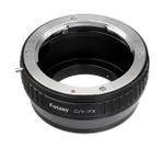 Adaptador de lente Fotasy Contax Yashica C/Y para Fuji X para X-Mount
