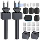 Adaptador de Microfone Portátil GAHOGA 2 Unidades com Protetor de Espuma Adaptador de Microfone Portátil GAHOGA 2 Unidades com Protetor de Espuma