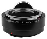 Adaptador de montagem de lente Fotodiox Pro Miranda para Canon EOS M