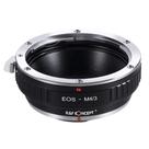 Adaptador de montagem de lente K&F Concept Canon EOS para câmeras M4/3
