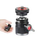 Adaptador de montagem em tripé Mini Ball Head para câmeras DSLR Poyinco