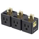 Adaptador de parede Cable Matters, pacote com 3 saídas, listado pela UL, preto Adaptador de parede Cable Matters, pacote com 3 saídas, listado pela UL, preto