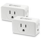 Adaptador de parede Outlet Multi Plug Unidapt 3 Outlet, pacote com 2