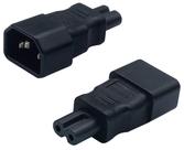 Adaptador de plugue AAOTOKK C7 a C14 PVC Plástico 10A-125V/2,5A-250V Adaptador de plugue AAOTOKK C7 a C14 PVC Plástico 10A-125V/2,5A-250V