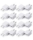 Adaptador de plugue Bates Choice, adaptador de plugue europeu para EUA, pacote com 20