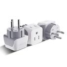 Adaptador de plugue Ceptics Israel Tipo H 2 em 1 EUA para Jerusalém Adaptador de plugue Ceptics Israel Tipo H 2 em 1 EUA para Jerusalém