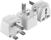 Adaptador de plugue de viagem Ceptics Type G Reino Unido, Hong Kong, Irlanda