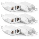 Adaptador de plugue Mikwoab Europe para EUA 220V a 110V Tipo A branco Adaptador de plugue Mikwoab Europe para EUA 220V a 110V Tipo A branco