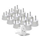 Adaptador de plugue OREI American USA para europeu tipo E/F, pacote com 12
