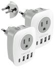Adaptador de plugue suíço VINTAR tipo J com portas USB C 3 USB Adaptador de plugue suíço VINTAR tipo J com portas USB C 3 USB